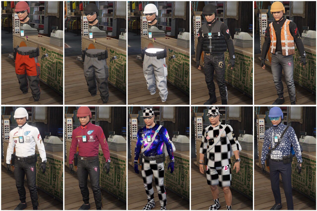 10 Modded outfits B
